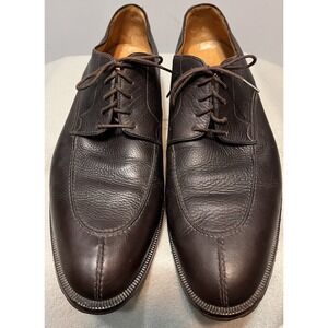 Peter Huber‎ Mens Brown Leather Lace Up Shoes Sz 13M